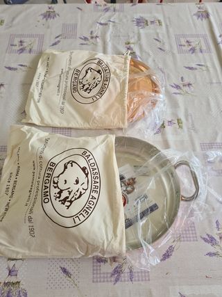 Casseruola con manici e coperchio rame