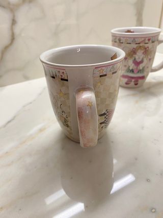Coppia tazze decorate “bel ombre”