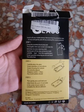 Protector de pantalla Huawei P20 Lite
