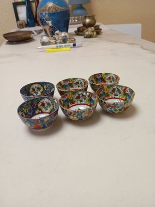 6 tazas saké porcelana china