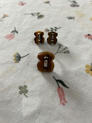 Conjunto anillo y pendientes Tous