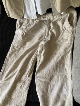 Traje lino talla 11-12 Zara