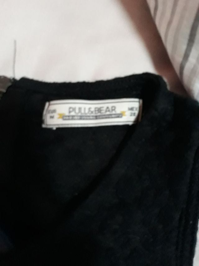 Vestido negro ceñido T. S