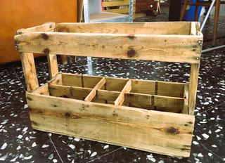 Caja de refrescos decada 1960 vintage industrial