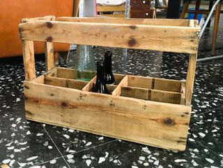 Caja de refrescos decada 1960 vintage industrial