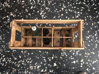 Caja de refrescos decada 1960 vintage industrial