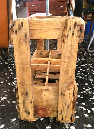 Caja de refrescos decada 1960 vintage industrial