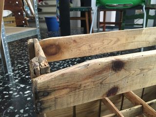 Caja de refrescos decada 1960 vintage industrial