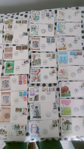 Sellos Andorra 1972 a 1984 1er dia