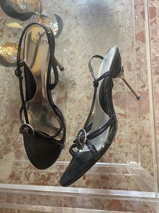 Sandalias fiesta, tacón fino