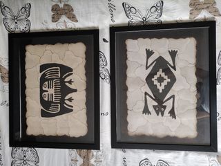2 cuadros tribales auténticos