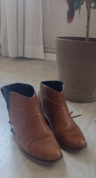 Botines de piel auténtica 