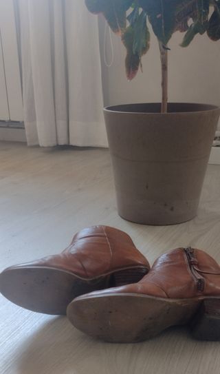 Botines de piel auténtica 