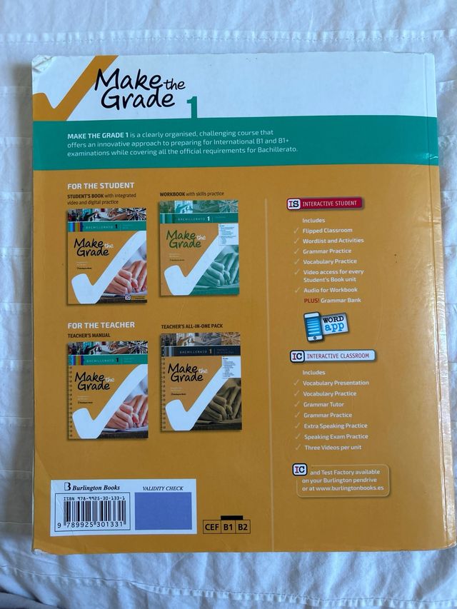 Libro Ingles Make the grade 1 bach