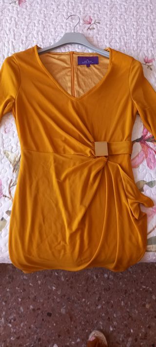 Vestido mostaza