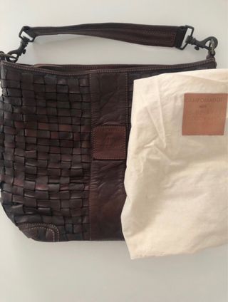 Borsa Campomaggi in pelle intrecciata