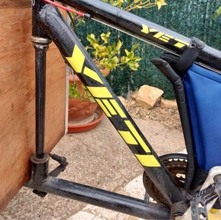 Bicicleta con carrito delantero,tipo tandem