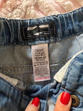 Set 2 bermuda jeans bambini