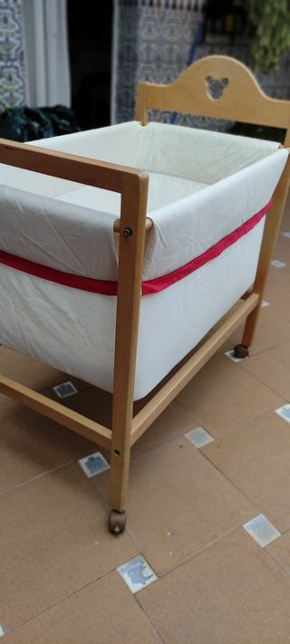 Minicuna madera + colchón
