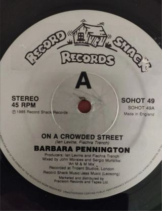BARBARA PENNINGTON ON A CROWDED STREET
