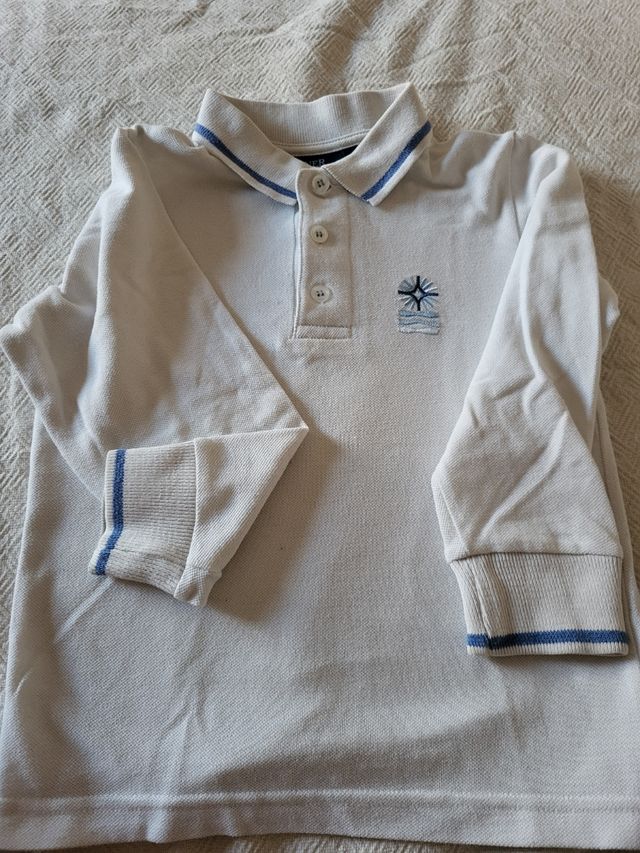 Polo manga larga stella maris 2 años
