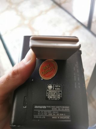 Radio grabadora antigua Aiwa super bass