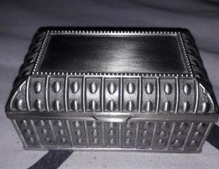 OFERTA COFRE JOYAS ANTIGUO PLATA AÑOS 40 O 50