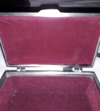 OFERTA COFRE JOYAS ANTIGUO PLATA AÑOS 40 O 50