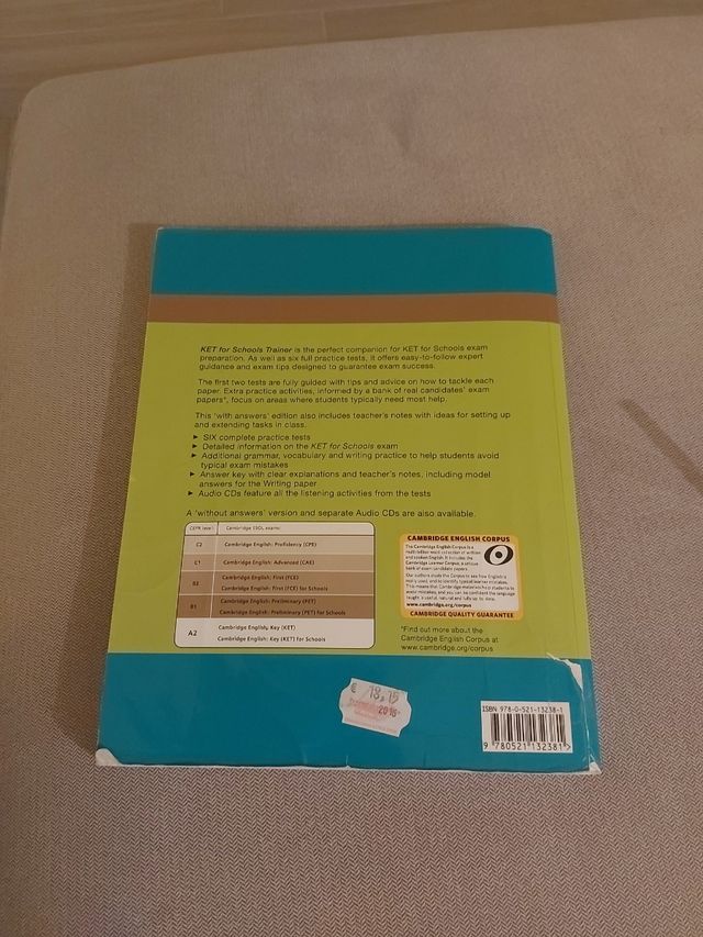 9780521132381 Ket for schools trainer