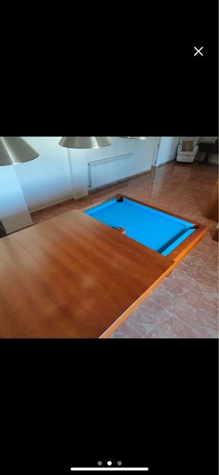 Billar convertible con tapas