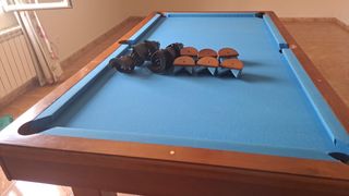 Billar convertible con tapas