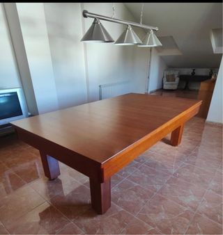 Billar convertible con tapas