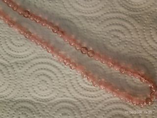 Collana perle di plastica rosa