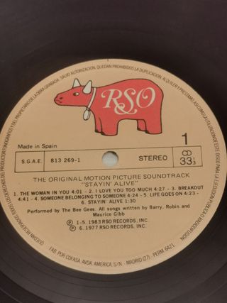 vinilo lp Staying Alive