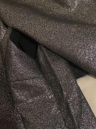 Top metalizado Zara