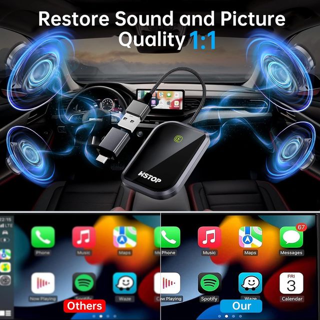 ESTRENAR! Adaptador Inalámbrico Apple Carplay 2024