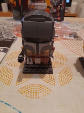 Lego Mandalorian y baby Yoda