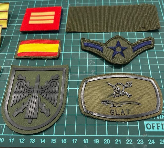 Lote parches coleccion militar originales ejercito