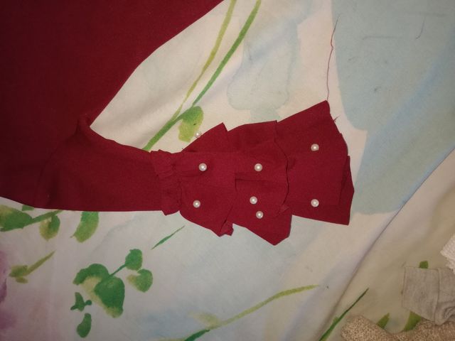 Vestido rojo dé niña