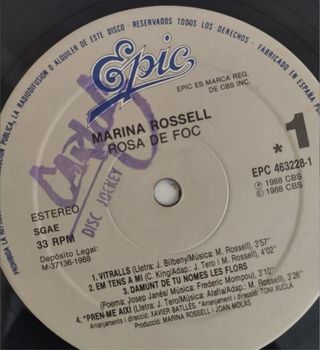 MARINA ROSSELL ROSA DE FOC