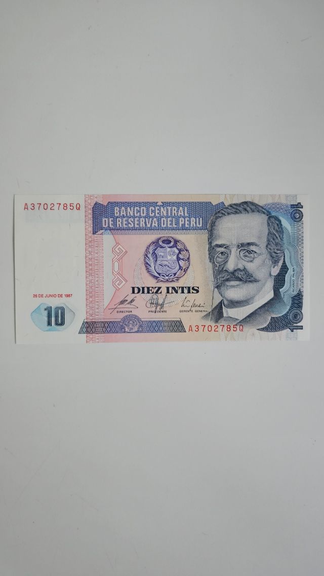 Billete Perú 10 intis