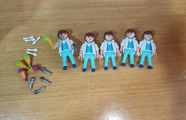Lote 5 heladeros y accesorios Playmobil