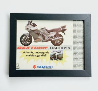 SUZUKI GSX 1100F catalogo manual cuadro poster