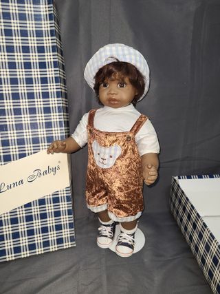 Muñeco Luna Babys 55 cm mulato