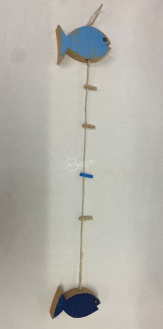 Pesci da parete porta memo foto biglietti in legno