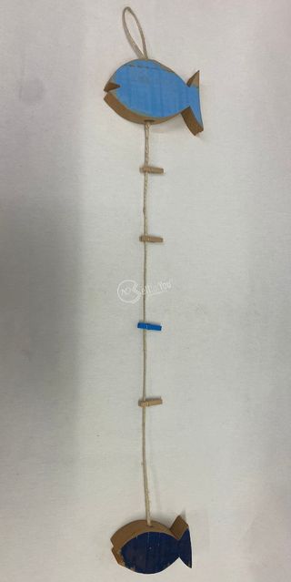 Pesci da parete porta memo foto biglietti in legno