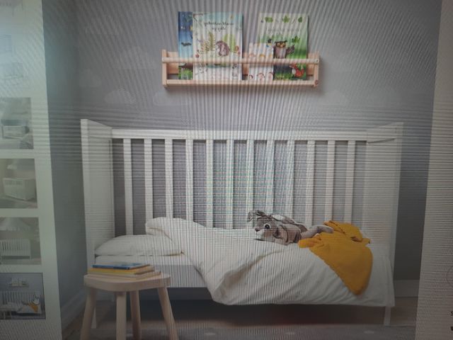 Cuna y colchón látex excelente 120x 60