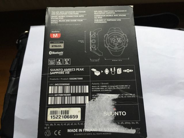 Suunto Ambit 3 Peak Sapphire HR