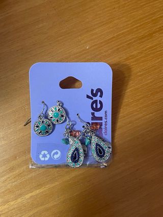 Pendientes claires hippie pack de 2