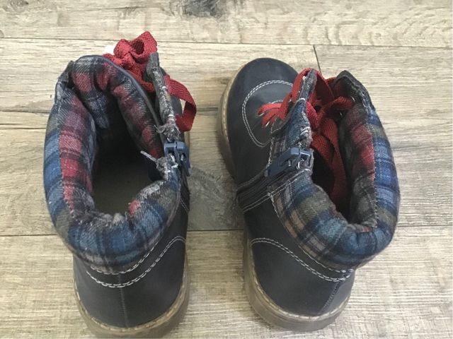 Botas de piel unisex, talla 29